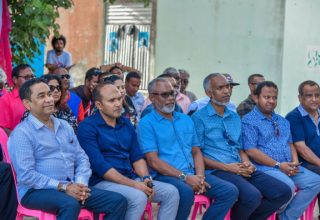 ފޮޓޯ:ސަންގް.. ރައީސް ޔާމީން އދ އަތޮޅަށް ކުރެއްވި ދަތުރުފުޅުގެ ތެރެއިން