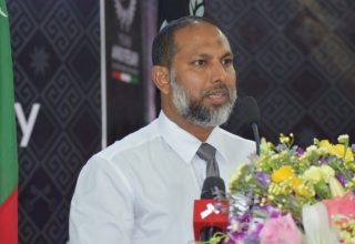 ކަރެކްޝަނަލް ސާރވިސްގެ 48 ވަނަ އަހަރީ ދުވަހު ބޭއްވި ޖަލްސާގައި މިނިސްޓަރ އިމްރާން ވާހަކަފުޅު ދައްކަވަނިކޮށް...ފޮޓޯ: ކަރެކްޝަނަލް ސާރވިސް