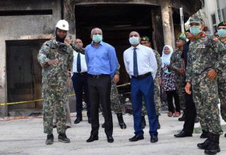 އދގެ ތަގުރީރަށްފަހު ރައީސް އެންމެ ފުރަތަމަވެސް، އަލިފާނުގެ ހާދިސާ ހިނގި ސަރަހައްދަށް / ފޮޓޯ: ރައީސް އޮފީސް ވެބްސައިޓް