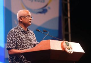 ދުނިޔޭގެ ފަތުރުވެރިކަމުގެ ދުވަސް ފާހަގަކުރުމަށް ބޭއްވި ރަސްމިއްޔާތުގައި ރައީސް ވާހަކަފުޅު ދައްކަވަނީ. ފޮޓީ: ޓުއަރިޒަމް މިނިސްޓްރީ