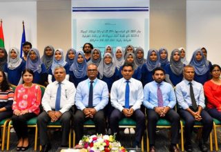 ޤައުމީ ޔުނިވަސީޓީގެ ސްކޫލް އޮފް މެޑިސިންގެ ދަރިވަރުން އަމަލީ ތަޖުރިބާ ހޯދުމުގެ ޕްރޮގްރާމުގެ ފެށުން ފާހަގަކުރުން.... ފޮޓޯ: ރައީސް އޮފީސް