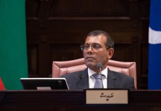 ރައްޔިތުންގެ މަޖިލީހުގެ ރައީސް މުޙައްމަދު ނަޝީދު... ފޮޓޯ: މަޖިލސް އިދާރާ