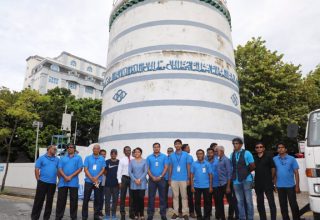 މުންނާރު ސާފުކުރުމުގެ މަސައްކަތް ފަށައިފި - ފޮޓޯ: ސްޓެލްކޯ