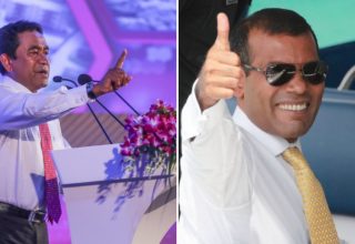 ކުރީގެ ރައީސް ޔާމީން އަދި ކުރީގެ ރައީސް ނަޝީދު: ފައިލް ފޮޓޯ