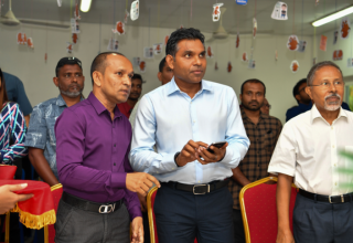 ފުވަމުލަކު ސިޓީގެ ޑަޔަލިސިސް ޔުނިޓް ރަސްމީގޮތުން ނައިބު ރައީސް ފައިސަލް ނަސީމް އިފްތިތާހުކޮށްދެއްވުން ----   ފޮޓޯ: ރައީސް އޮފީސް