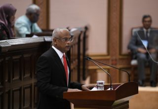ރައީސް ސާލިޙް މަޖިލީހުގައި ރިޔާސީ ބަޔާން އިއްވަނީ: ފޮޓޯ މަޖިލިސް