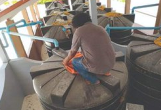 ދ.މީދުއަށް ބޯފެން ފޯރުކޮށްދިނުމުގެތެރެއިން. ފޮޓޯ: އެންވަޔަރަމަންޓް މިނިސްޓްރީ