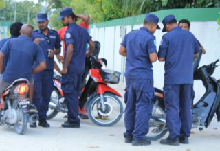 ޓުރެފިކް އޮޕަރޭޝަނެއްގައި ފުލުހުން މާމިގިލީގައި ހަރަކާތްތެރިވަނީ. ފޮޓޯ: ޕޮލިސް މީޑިއާ