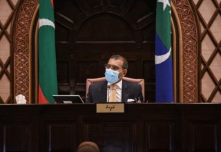 ރައްޔިތުންގެ މަޖިލީހުގެ ތަޅުމުގައި މިއަދު ބޭއްވި ޖަލްސާގެ ތެރެއިން/ ފޮޓޯ: ރައްޔިތުންގެ މަޖިލީހުގެ އިދާރާ