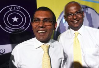 ރައީސް ޞާލިޙް އަދި ރައީސް ނަޝީދު: ފޮޓޯ: އޭސިއާ ޓައިމްސް