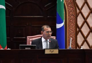 ކުރީގެ ރައީސް އަދި ރައްޔިތުން މަޖިލީހުގެ ރައީސް މުޙައްމަދު ނަޝީދު. ފައިލް ފޮޓޯ