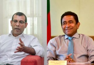 ކުރީގެ ރައީސް ޔާމީން އަދި މިހާރުގެ މަޖިލީހުގެ ރައީސް ރައީސް ނަޝީދު: ފައިލް ފޮޓޯ