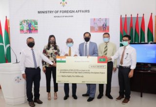 އިންޑިއާ ސަރުކާރުގެ އެހީގައި ކުރިއަށްގެންދާ މަސައްކަތްތަކަށް ބޭނުންވާ 85 މިލިއަން ހަވާލުކޮށްފި