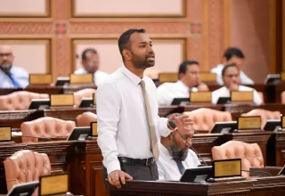 ރައްޔިތުންގެ މަޖިލީހުގެ ގަލޮޅު ދެކުނު ދާއިރާގެ މެމްބަރު މީކާއިލް އަހުމަދު ނަސީމް/ ފޮޓޯ: މަޖިލިސް