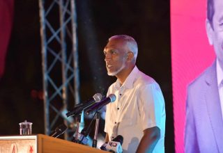 އިދިކޮޅުގެ ރިޔާސީ ކެންޑިޑޭޓު މުއިއްޒު/ ފޮޓޯ: ވަގުތު