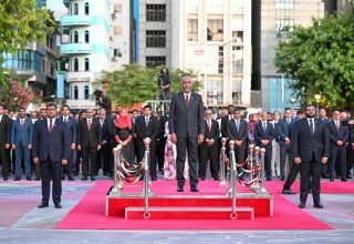 ގައުމީ ދުވަހުގެ ދިދަނެދުމުގެ ރަސްމިއްޔާތު - ފޮޓޯ: ރައީސް އޮފީސް