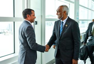 ރައީސް  އެމެރިކާގެ ނިއުޔޯކުގައި ---- ފޮޓޯ: ރައީސް އޮފީސް