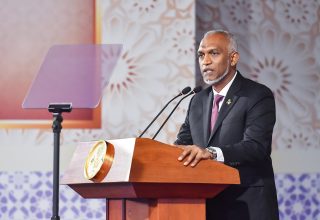 ދިވެހިރާއްޖެ އިސްލާމްވި ދުވަހުގެ މުނާސަބަތު ފާހަގަކުރުމަށް ދަރުބާރުގޭގައި ބޭއްވި ރަސްމީ ޖަލްސާ.