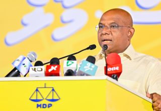 އެމްޑީޕީގެ ރައީސް އަދި ކުރީގެ ފޮރިން މިނިސްޓަރ އަބްދުﷲ ޝާހިދު/ ފޮޓޯ: އެމްޑީޕީ