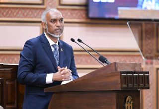 މި އަހަރަށް މަޖިލިސް ހުޅުވާދެއްވައި ރައީސުލްޖުމްހޫރިއްޔާ އިއްވާ ރިޔާސީ ބަޔާން/ ފޮޓޯ: މަޖިލިސް