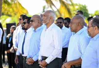 އަމަލީ މަސައްކަތްތައް ފެށުމަށްޓަކައި ބޭއްވި ރަސްމިއްޔާތު: ފޮޓޯ/ ރައީސް އޮފީސް