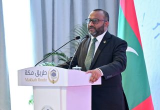އިސްލާމީކަންތައްތަކާ ބެހޭ ވަޒީރު ޑރ. މުޙައްމަދު ޝަހީމް ޢަލީ ސަޢީދު -- ފޮޓޯ: ރައީސް އޮފީސް