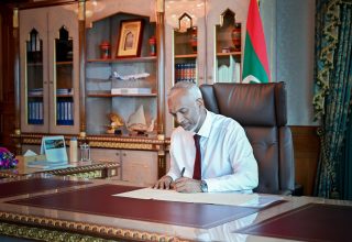 ރައީސުލްޖުމްހޫރިއްޔާ ޑރ. މުހައްމަދު މުއިއްޒު ---- ފޮޓޯ: ރައީސް އޮފީސް