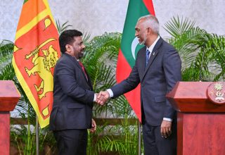 ރައީސުލްޖުމްހޫރިއްޔާ އާއި ސްރީލަންކާގެ ރައީސް، ގުޅިފައިވާ ބަޔާން ދެއްވުން