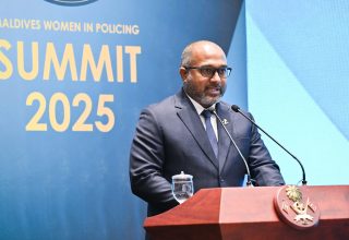 މޯލްޑިވްސް ވިމެން އިން ޕޮލީސް ސަމިޓް 2025 ގެ ތެރެއިން/ ފޮޓޯ: ރައީސް އޮފީސް