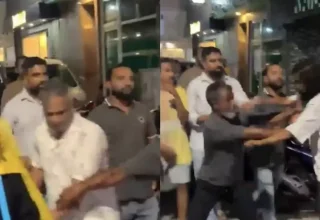 މޭޔަރު އާޒިމަށް ހަމަލަދިން މީހާ ދުރުކުރަން އެމްޑީޕީގެ އެކްޓިވިސްޓުން މަސައްކަތް ކުރަނީ: ފޮޓޯ: ވީޑީއޯގެ ސްނެޕްޝޮޓްއެއް