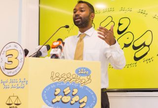 ރައްޔިތުންގެ މަޖިލީހުގެ ގަލޮޅު ދެކުނު ދާއިރާގެ މެމްބަރު މީކާއިލް އަހުމަދު ނަސީމް/ ފޮޓޯ: ކެމްޕެއިން ޓީމް