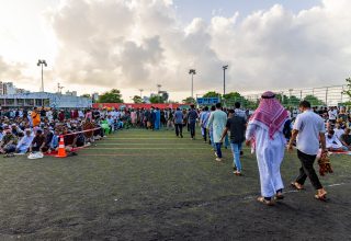 އަޟްޙާ ޢީދު ނަމާދު ބޮޑު ޖަމާއަތް 1446 ~ މާލެ، މާފަންނު ސްޓޭޑިއަމް/ ފޮޓޯ: އިސްލާމިކް މިނިސްޓްރީ