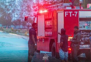 ވިއްސާރާގައި ގދ. ތިނަދޫގައި ފެންބޮޑުވެފައި/ފޮޓޯ: ތިނަދޫ ސިޓީ ކައުންސިލް