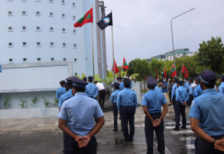 ހުޅުމާލޭ ފޭސް އެކެއްގެ ޕޮލިސް ސްޓޭޝަންގެ އައު އިމާރާތް ހުޅުވުމުގެ ރަސްމިއްޔާތުގެ ތެރެއިން -- ފައިލް ފޮޓޯ