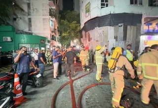 ގ. ފުންވަޅުގޭގައި އަލިފާނުގެ ހާދިސާ ހިނގައި ގެއްލުން ވެފައި -- ފޮޓޯ: އެމްއެންޑީއެފް