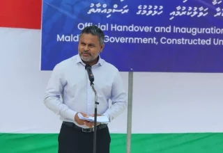 ގެމަނަފުށީ އައިސް ޕްލާންޓް ހުޅުވުމުގެ ރަސްމިއްޔާތުގައި މިނިސްޓަރ ޝިޔާމް ވާހަކަދައްކަވަނީ