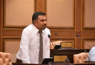 ކޮލަމާފުށި ދާއިރާގެ މެމްބަރު އިބްރާހީމް ދީދީ: ފޮޓޯ: މަޖިލިސް