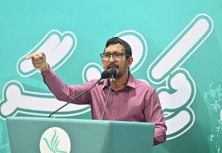 ޕީ.އެން.ސީގެ ޕާލިމަންޓްރީ ގްރޫޕްގެ ލީޑަރު އިބްރާހީމް ފަލާޙް/ ފޮޓޯ: ޕީއެންސީ