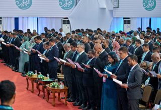 ކްގްރެސް ޕާޓީގެ އިގުރާރުވުމުގެ ފުރަތަމަ ދަންފަޅި | ފޮޓޯ: ޕީއެންސީ