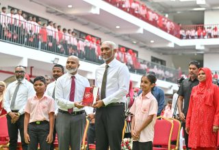 ޝަހީދު އަލީ ސްކޫލް ހުޅުވުން ރައްމިޔާތުގެ ތެރެއިން/ ފޮޓޯ: ރައީސް އޮފީސް