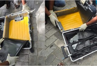 ލަގެޖުން އަތުލައިގަތް މަސްތުވާތަކެތި ބަލައި ފާސް ކުރަނީ/ ފޮޓޯ: ފުލުހުން