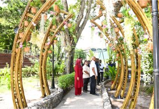 ސަލްޓަން ޕާކުގެ މަސައްކަތްތައް ރައީސް ޑރ. މުއިއްޒު ބައްލަވާލައްވައިފި -- ފޮޓޯ: ރައީސް އޮފީސް