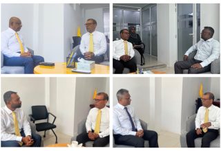 ރައީސް ނަޝީދު އެމްޑީޕީގެ ލީޑަރޝިޕްގެ ބޭފުޅުންނާއި ބައްދަލުކުރެއްވުން / ފޮޓޯ: އެމްޑީޕީ