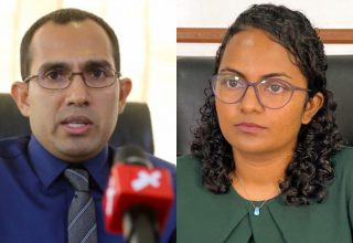 މިނިސްޓަރު ޝައުނާ އަދި ކުރީގެ ކޮމިއުނިކޭޝަންސް މިނިސްޓަރު މަލީހު: ފޮޓޯ/ ފައިލް ފޮޓޯ