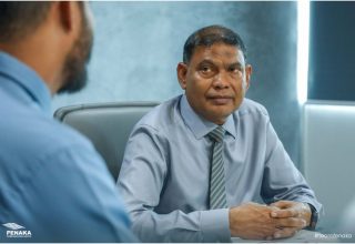 ފެނަކައިގެ މެނޭޖިން ޑިރެކްޓަރ ކަމުގައި ހުންނެވި މުހައްމަދު އަފީފް ހުސައިން/ ފޮޓޯ: ފެނަކަ