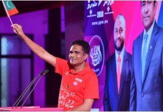 ރިޔާސީ އިންތިޚާބުގައި ކެމްޕެއިންގައި، ޕީޕީއެމްގެ ކެންޑިޑޭޓު ރައީސް ޔާމީން ވިލިމާލޭގައި ބޭއްވެވި ޖަލްސާ