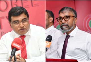ގާސިމްގެ ކެމްޕެއިން މެނޭޖަރަކަށް އިލްހާމާއި އަމީން/ ފޮޓޯ: މިހާރު