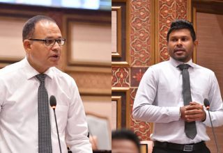 މަޑުއްވަރީ ދާއިރާގެ މެމްބަރު އާދަމް ޝަރީފް އުމަރުއާއި ފަރެސްމާތޮޑާ ދާއިރާގެ މެންބަރު ހުސައިން މުހައްމަދު ލަތީފް (ސެންބެ).