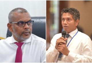 ތަދޫ އުތުރު ދާއިރާގެ ބައި އިލެކްޝަންގައި ޕީއެންސީގެ ފަރާތުން ވާދަކުރައްވާ ސައީދު އާއި އެމްޑީޕީގެ ފަރާތުން ވާދަކުރައްވާ ސޯބެ.