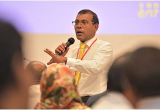 ރައްޔިތުންގެ މަޖިލީހުގެ ރައީސް، ރައީސް މުހައްމަދު ނަޝީދު/ ފޮޓޯ: އަވަސް